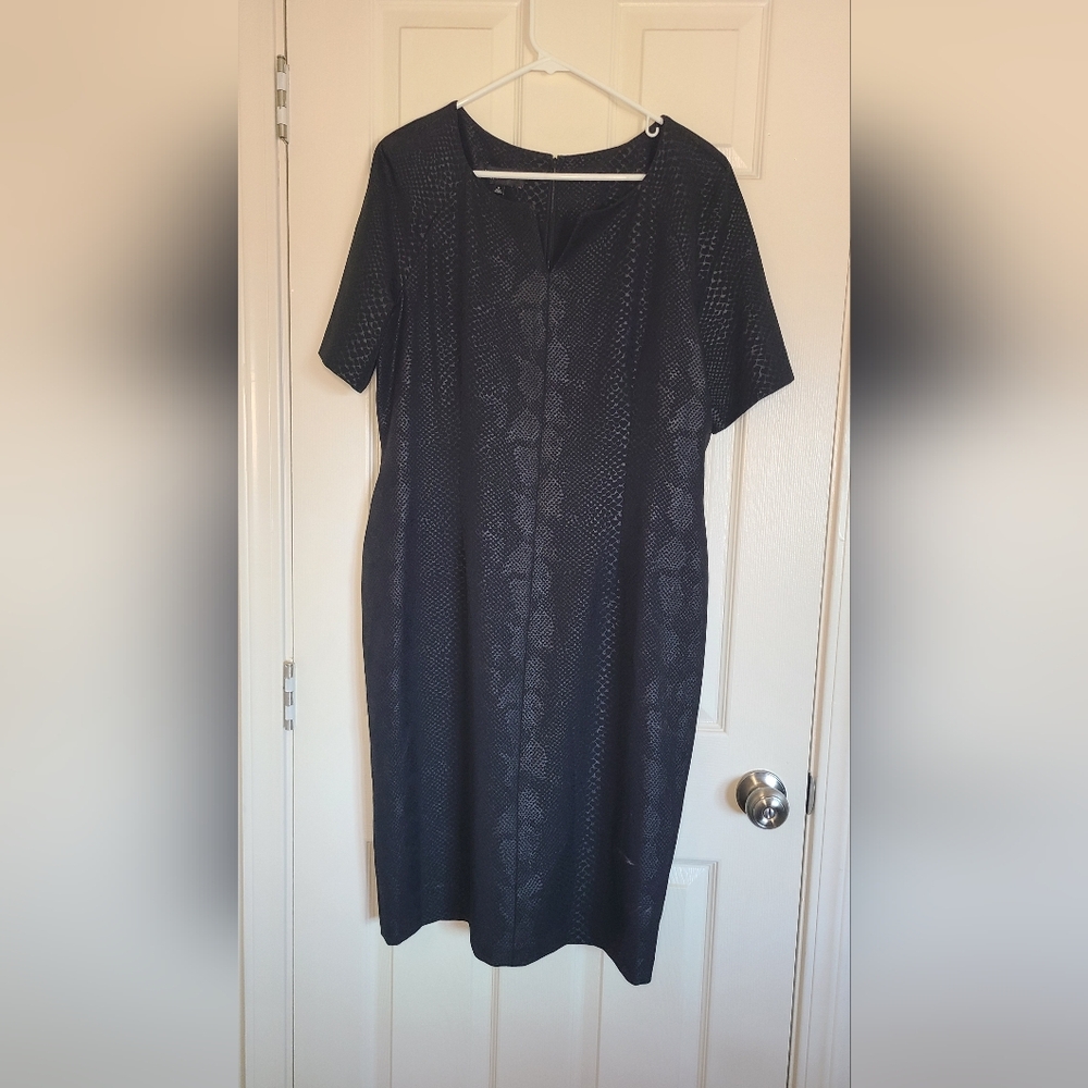 Jones New York Black Midi Dress